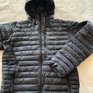 Mens Rab Alpine Microlight Hoodie size Large. List price $299!